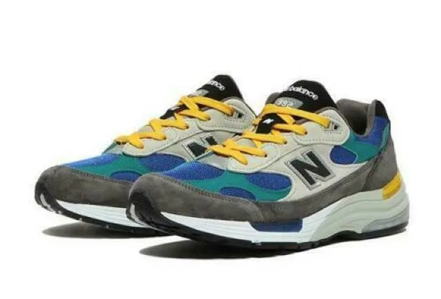 2021 New Balance 992 Billy's Exclusive Grey Green Yellow...