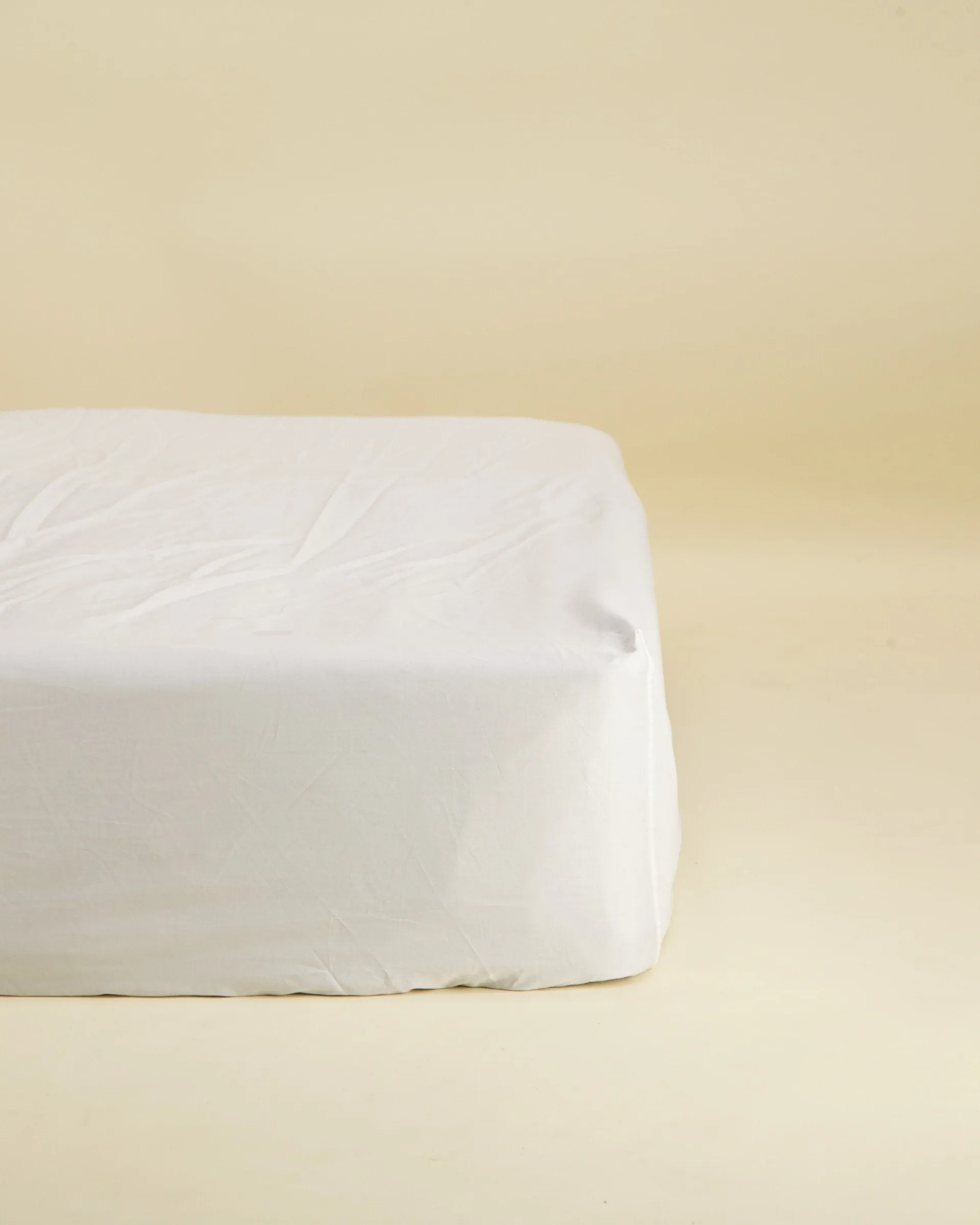 300 Tc Luxury Percale Fitted Sheet - White