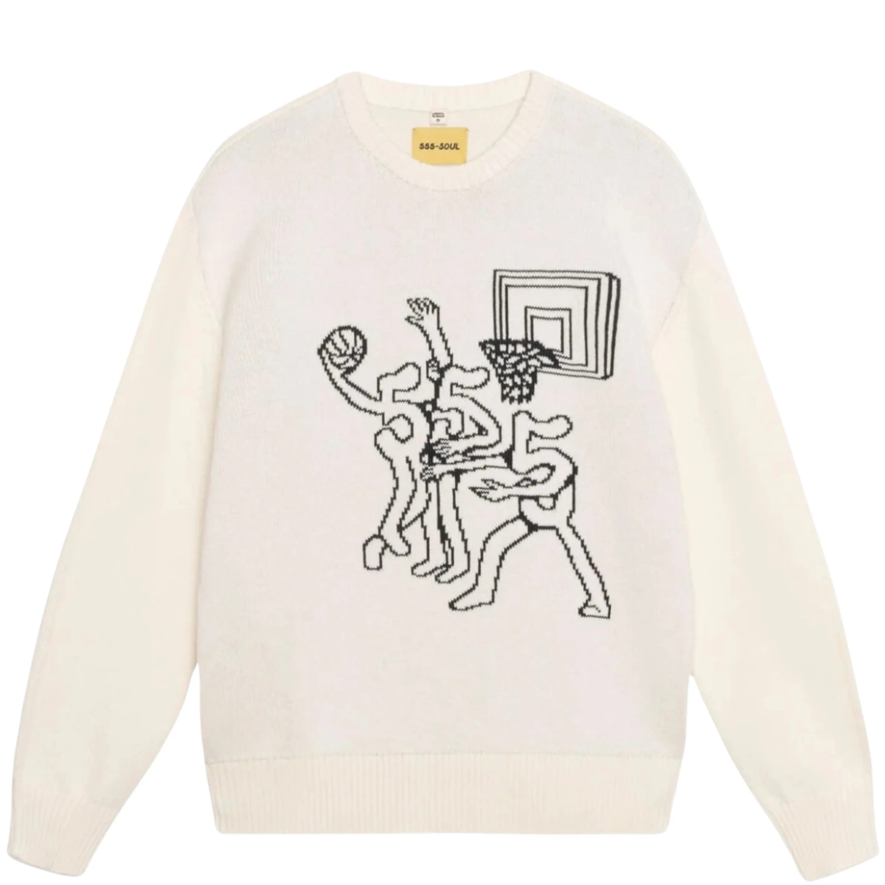 555 Soul 5's Crewneck L/S Sweater - Beige