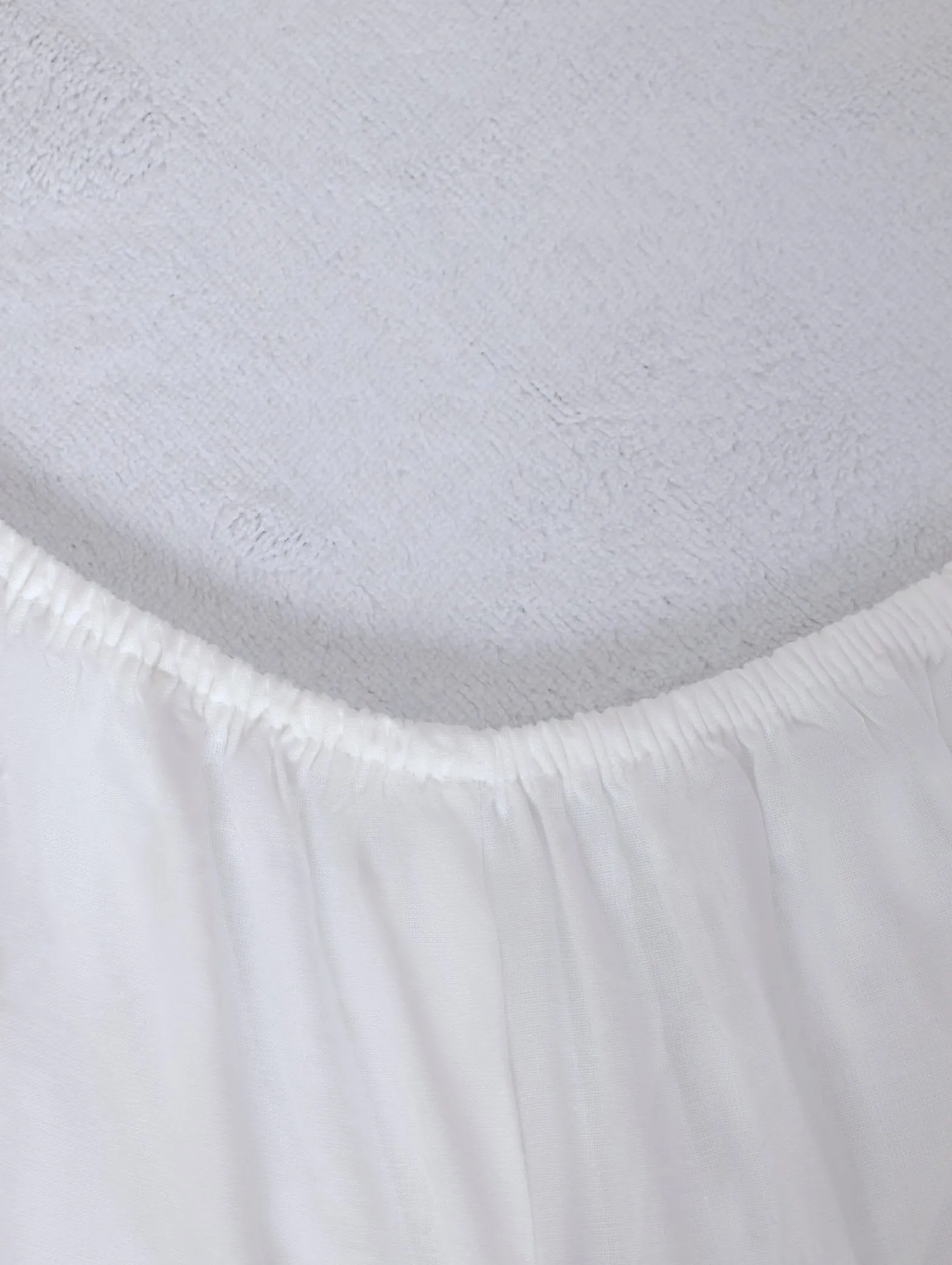 90gsm Microfibre Fitted Sheet - White