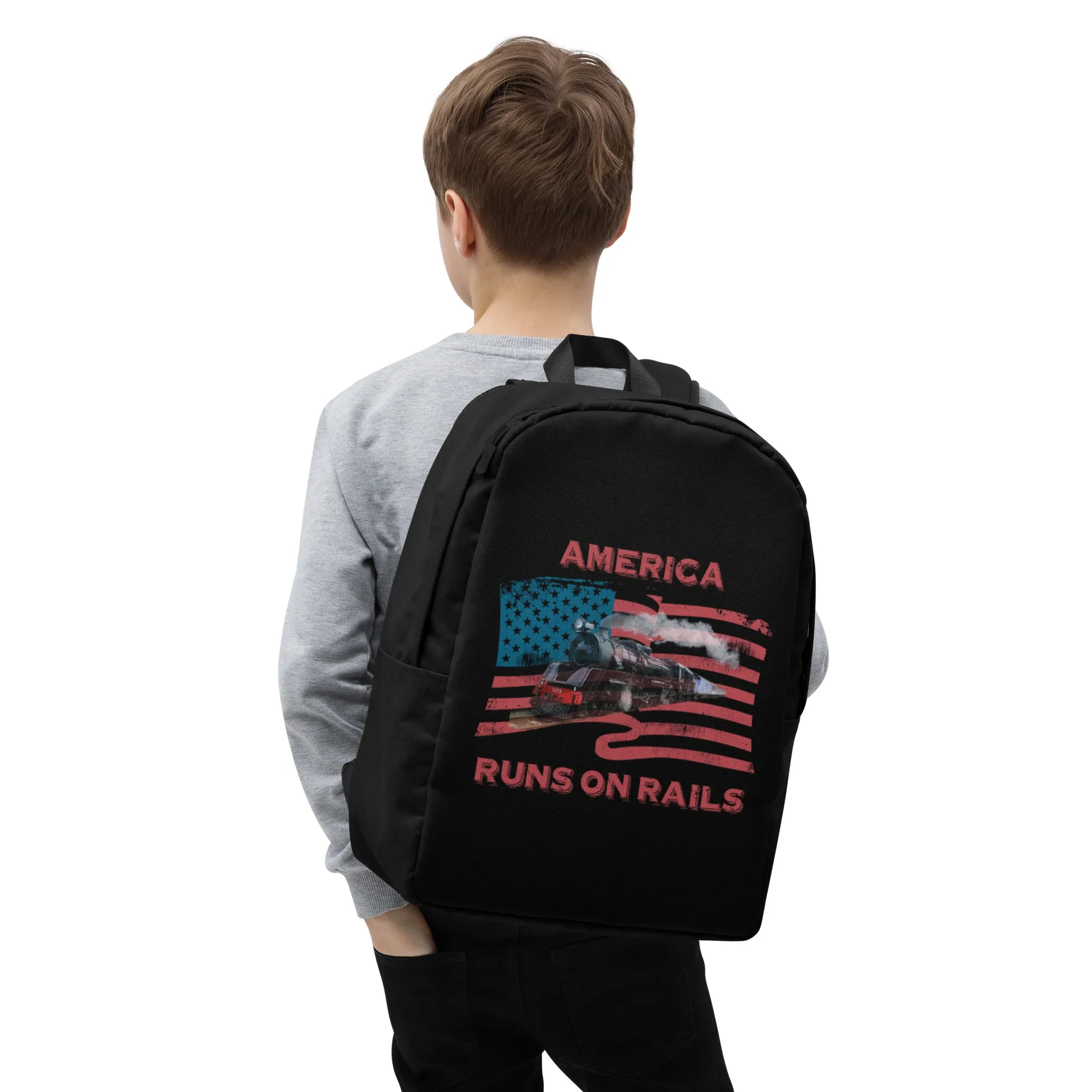 America Runs on Rails Minimalist Backpack