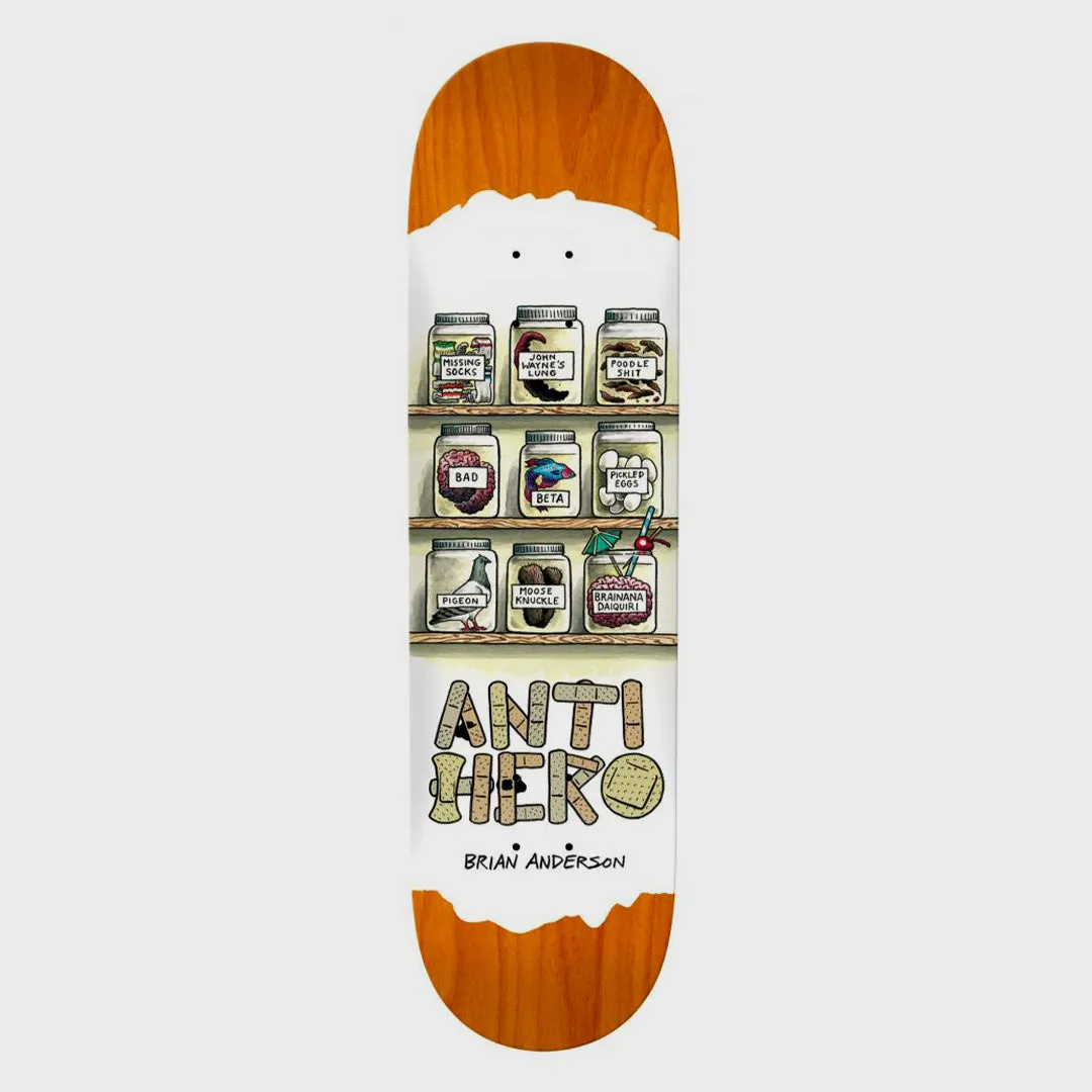 Anti Hero Skateboards - 8.75 Brian Anderson Medicine Skateboard Deck - Various Stain