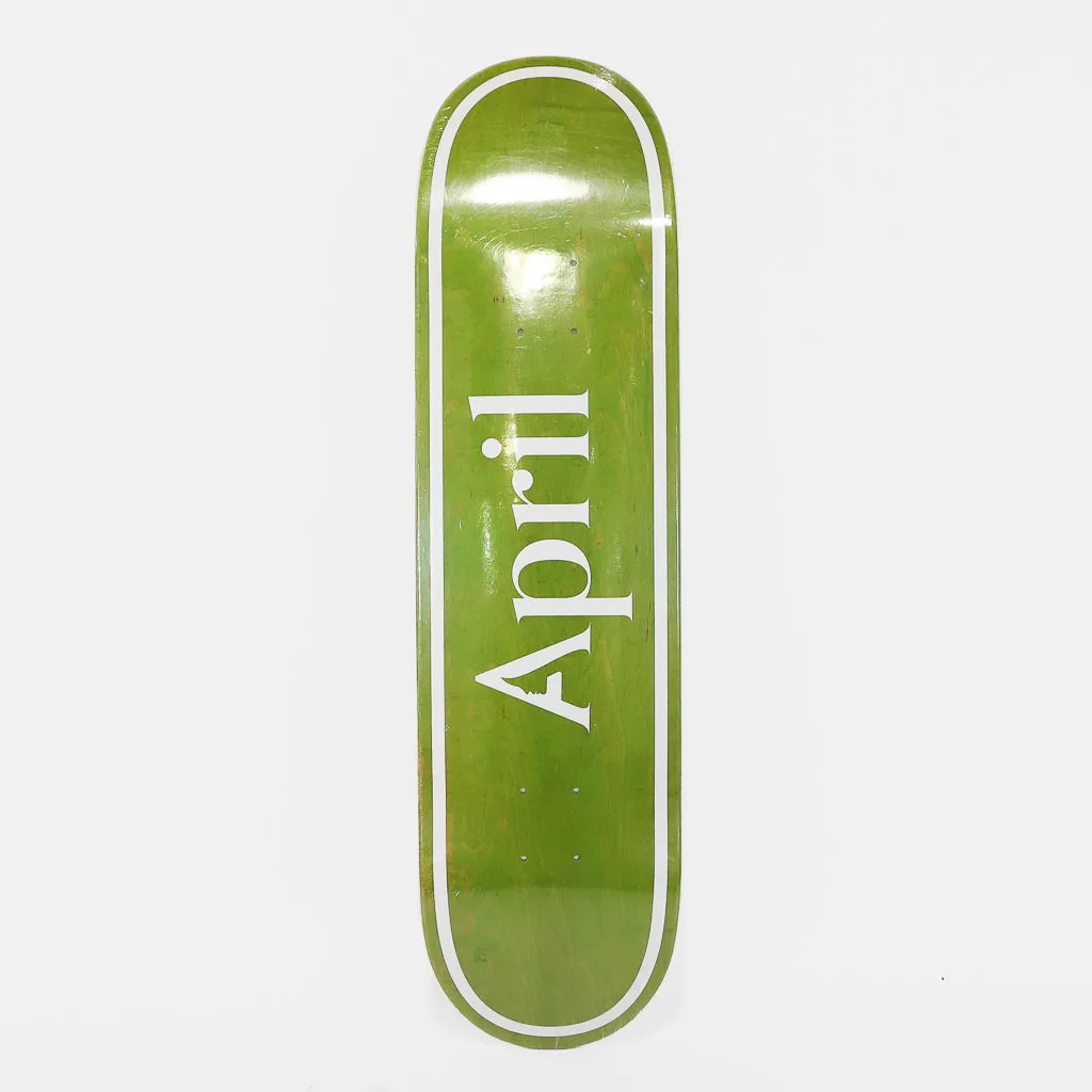 April Skateboards - 8.125 OG Inverted Skateboard Deck - Green