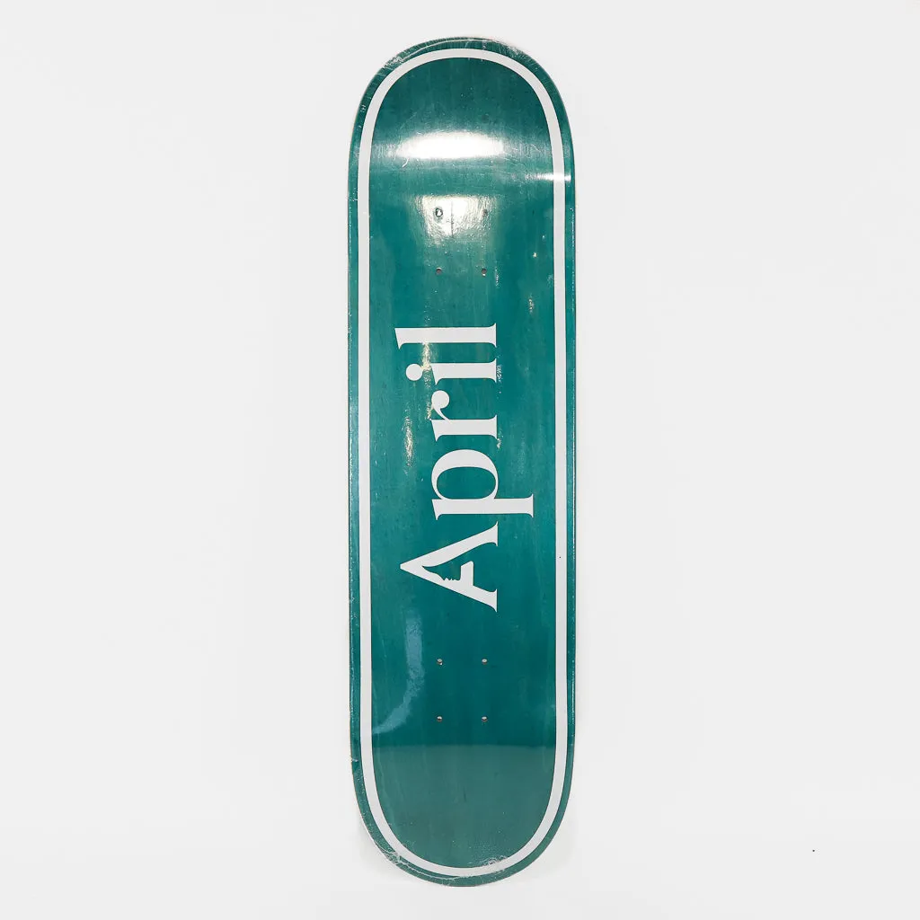 April Skateboards - 8.25 OG Inverted Skateboard Deck - Teal