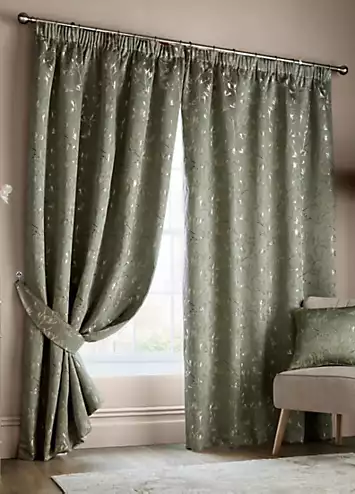 Ashley Wilde Hertford Pair of Lined Pencil Pleat Curtains | Kaleidoscope