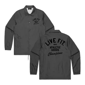 Athletic Goods Coach Jacket - Charcoal