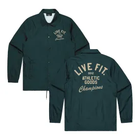 Athletic Goods Coach Jacket - Hunter Green