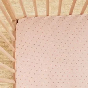 Bamboo Crib Sheet - Twinkle - Blush - FINAL SALE