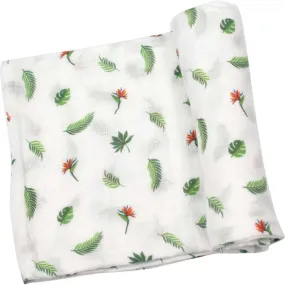 Bamboo Little Swaddle Blanket, Bird of Paradise