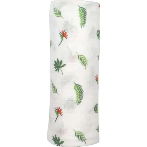 Bamboo Little Swaddle Blanket, Bird of Paradise