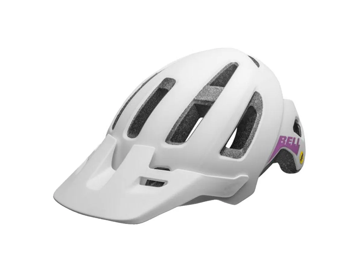 Bell Nomad Jr. MIPS MTB Helmet - Matt White-Purple - 2020