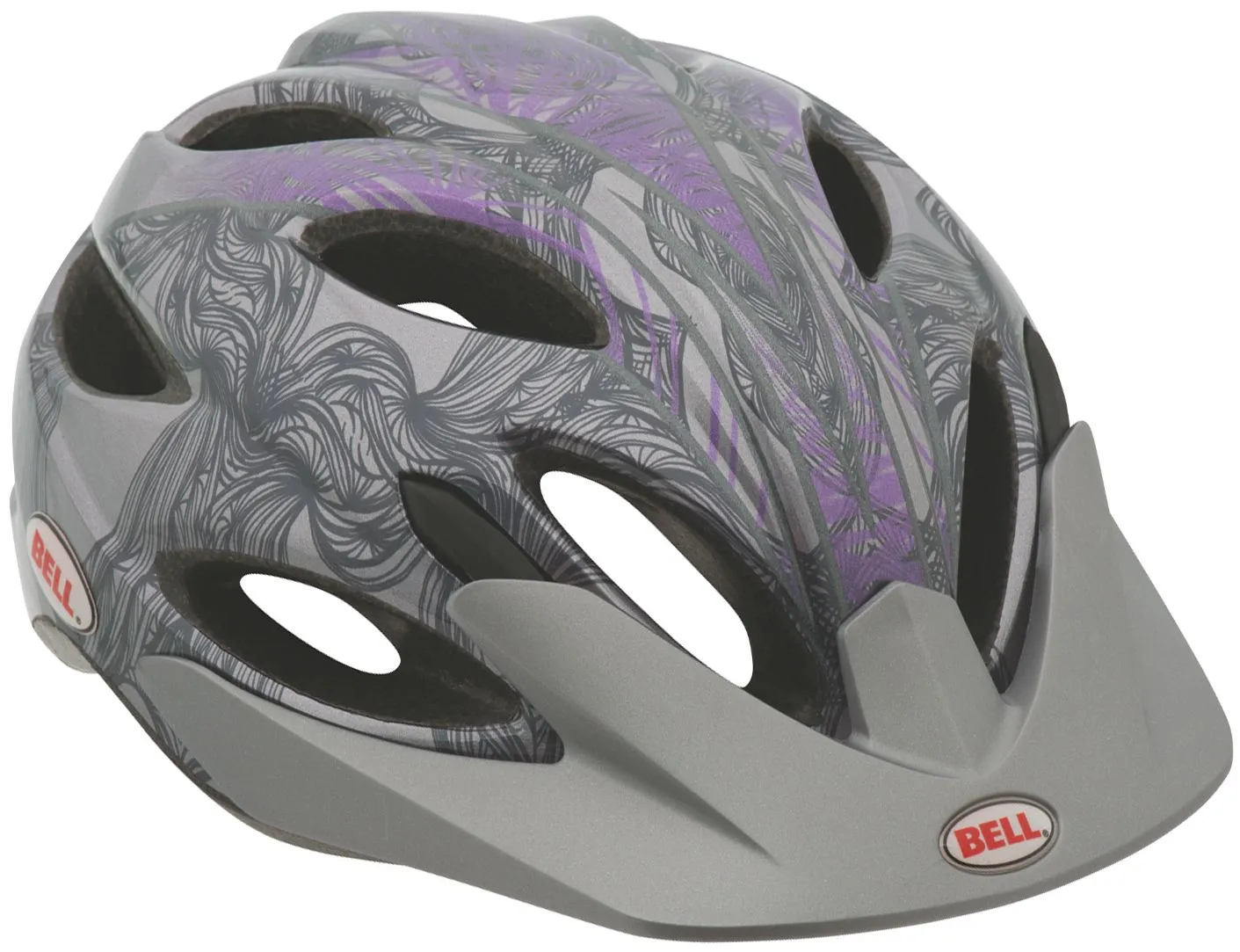 Bell Strut MTB Helmet - Womens - Titanium-Purple Dunes