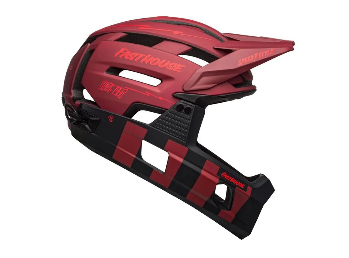 Bell Super Air R MIPS Full Face Helmet - Matt Red-Black - 2021