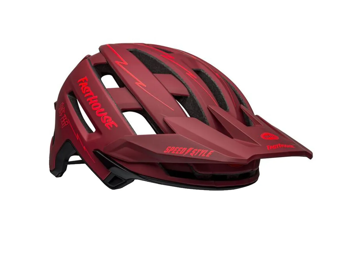 Bell Super Air R MIPS Full Face Helmet - Matt Red-Black - 2021