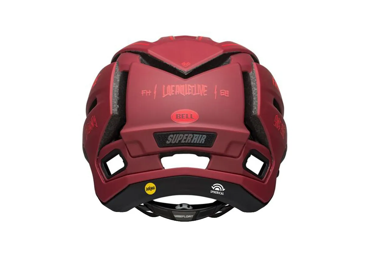 Bell Super Air R MIPS Full Face Helmet - Matt Red-Black - 2021