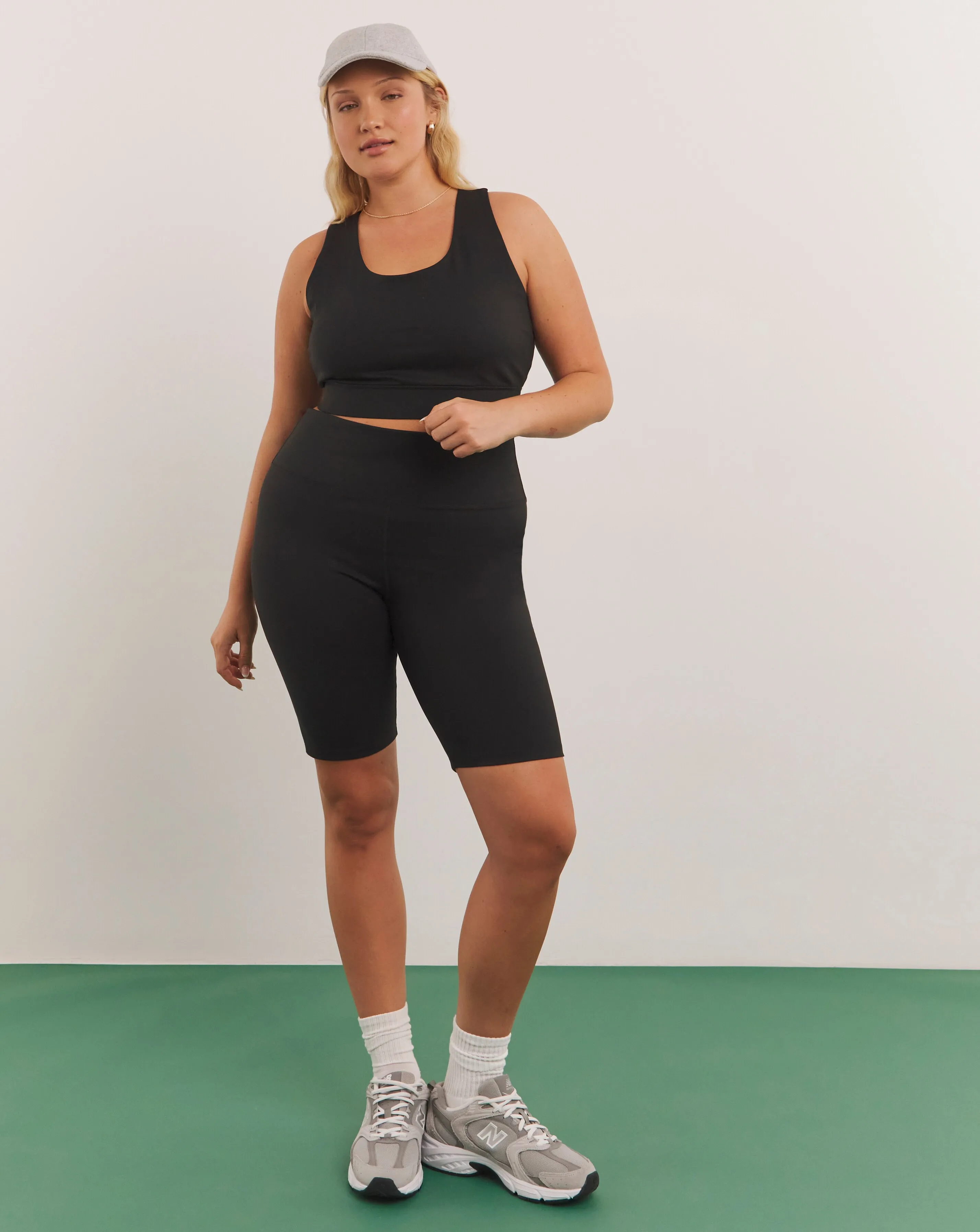 Black Active Sleeveless Sports Top | Simply Be