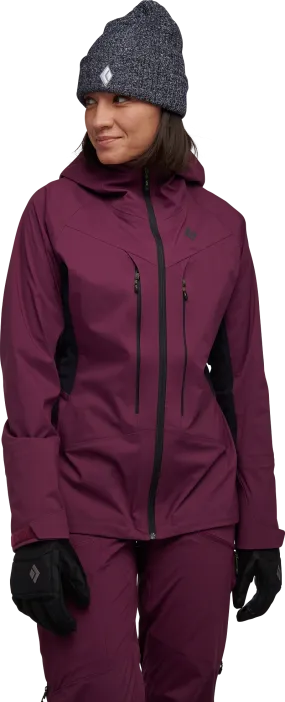 Black Diamond Women's Dawn Patrol Hybrid Shell Jacket Blackberry/Black | Buy Black Diamond Women's Dawn Patrol Hybrid 