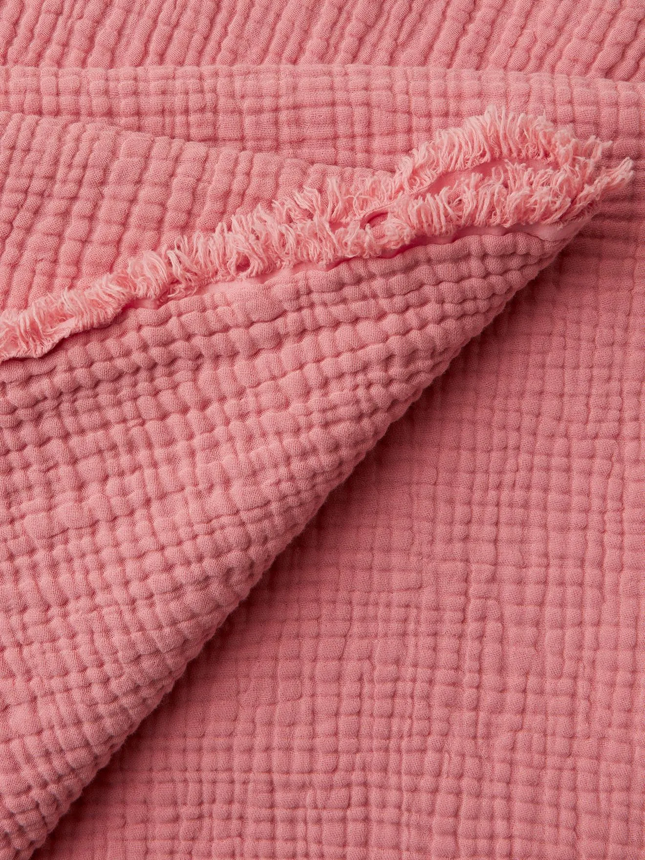 Blanket in Organic Cotton Gauze - pink