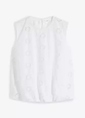 bonprix Embroidered Sleeveless Top | Grattan