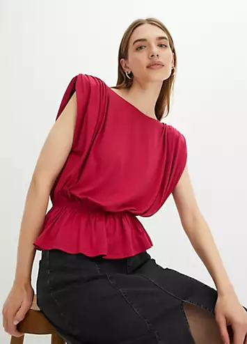 bonprix Ruched Sleeveless Top | Grattan