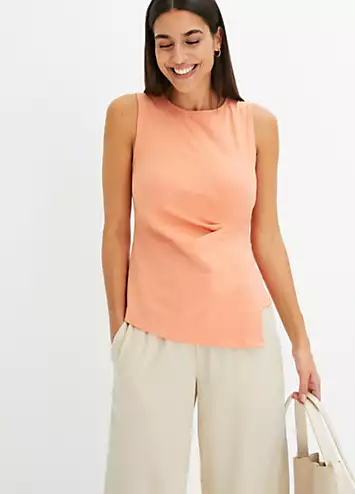 bonprix Sleeveless Drape Top | Kaleidoscope