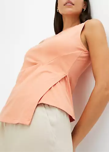 bonprix Sleeveless Drape Top | Kaleidoscope