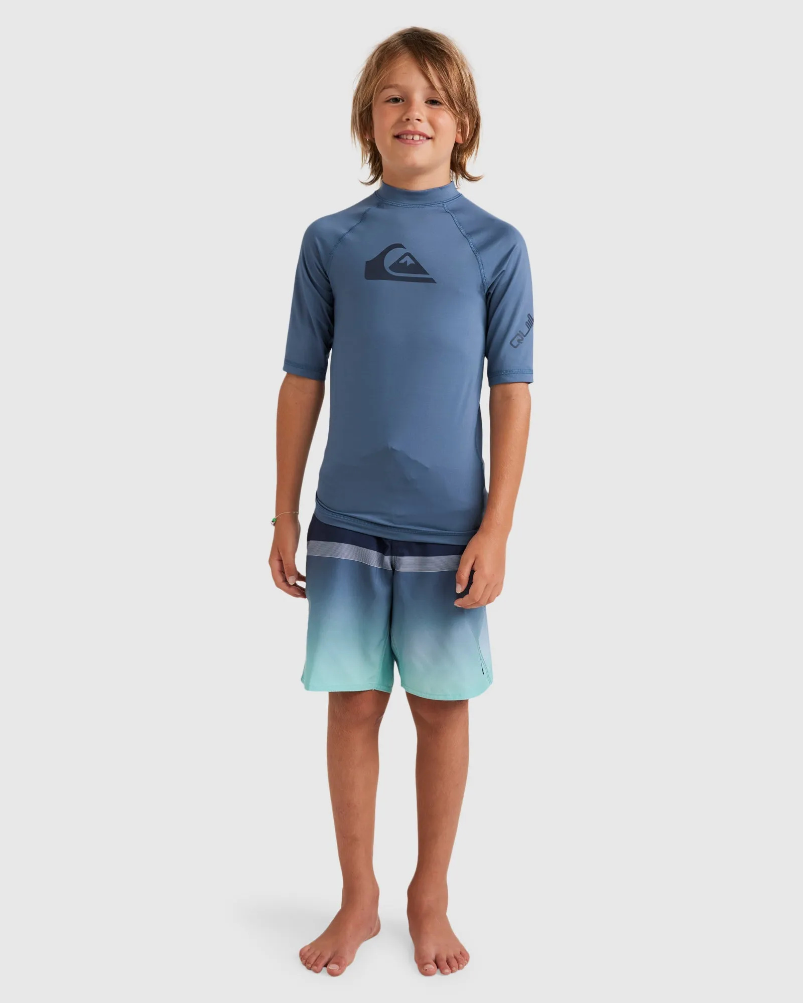 BOYS 8-16 ALL TIME SHORT SLEEVE UPF 50 RASH VEST