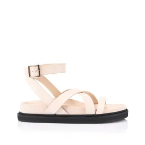 Brianna Footbed Sandals - Bone