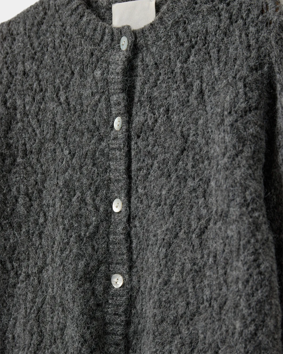 CADYSY CARDIGAN - Grey melange