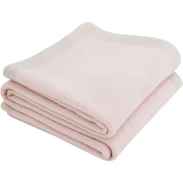 Calisson Little Royals Cashmere Little Crown Blanket, Pink