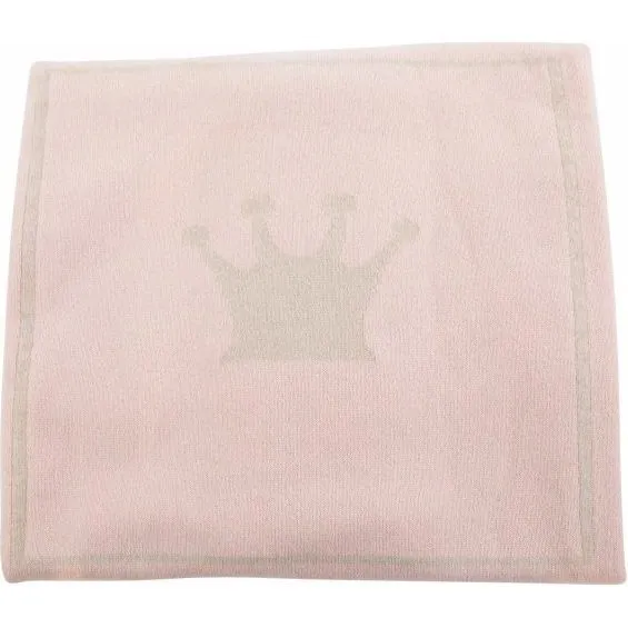 Calisson Little Royals Cashmere Little Crown Blanket, Pink