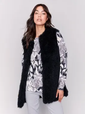 Charlie B Long Faux Fur Vest