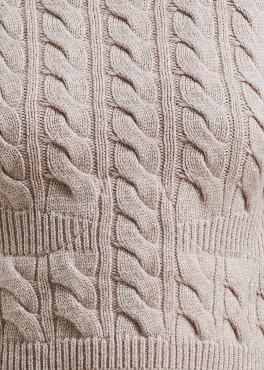 Christopher Esber Cable Knit Sweater - Truffle