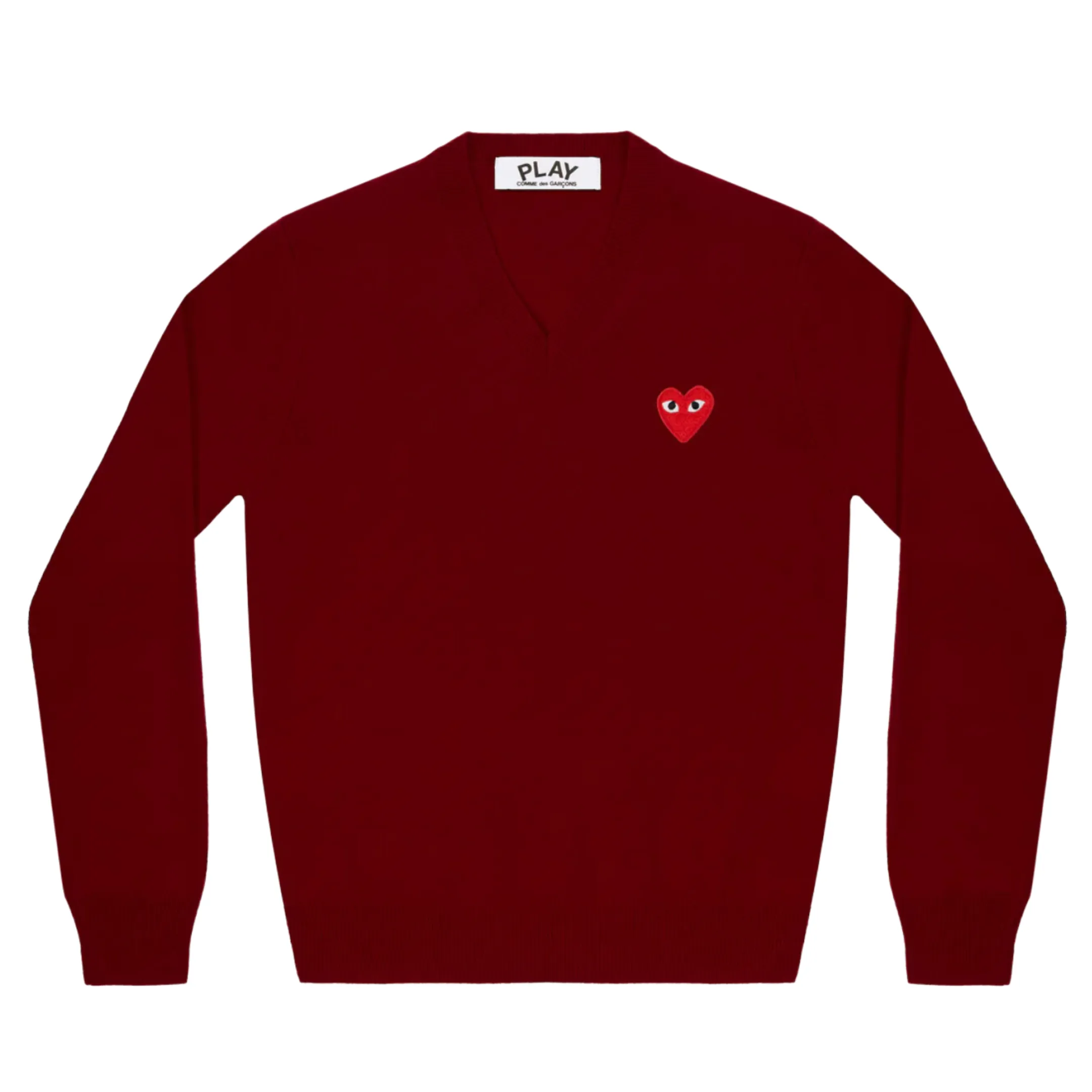 COMME des GARONS PLAY Red Heart Patch Sweater - Red