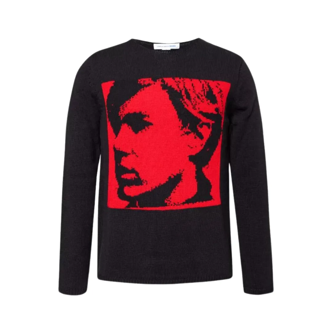 COMME des GARONS Shirt 'Andy Warhol' Print Sweater - Red