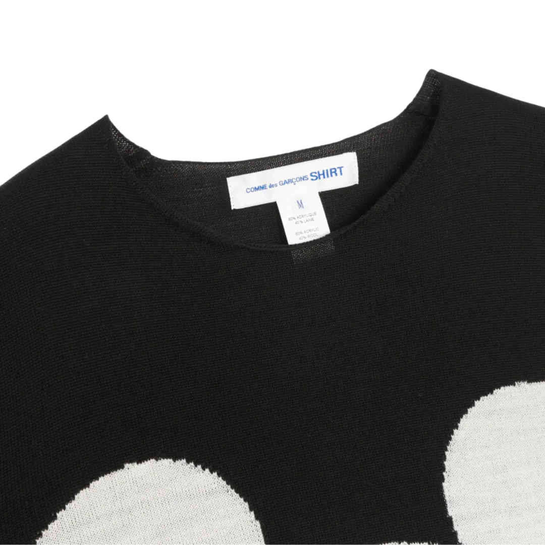 COMME des GARONS Shirt Mickey Knit Sweater - Black