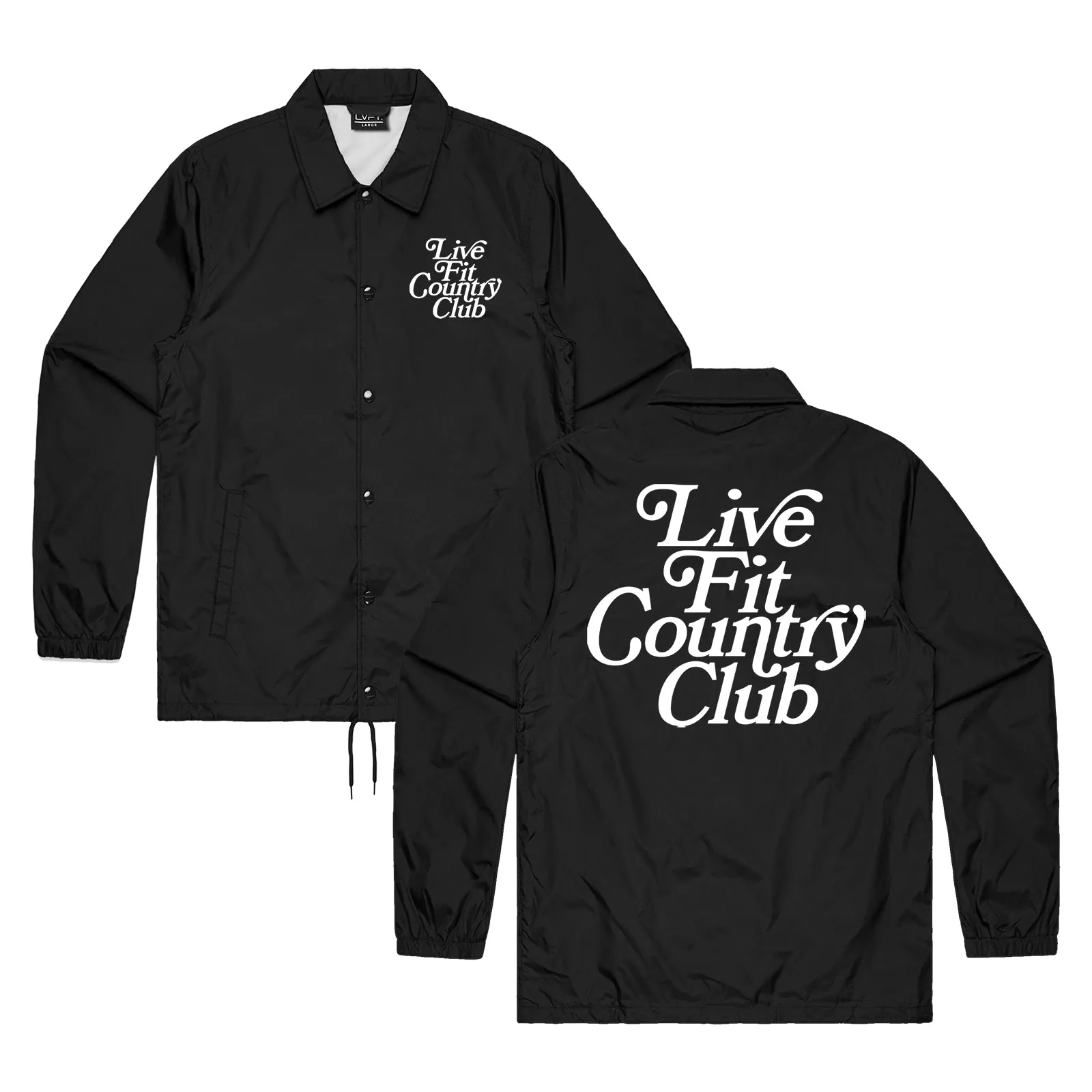 Country Club Coach Jacket - Black