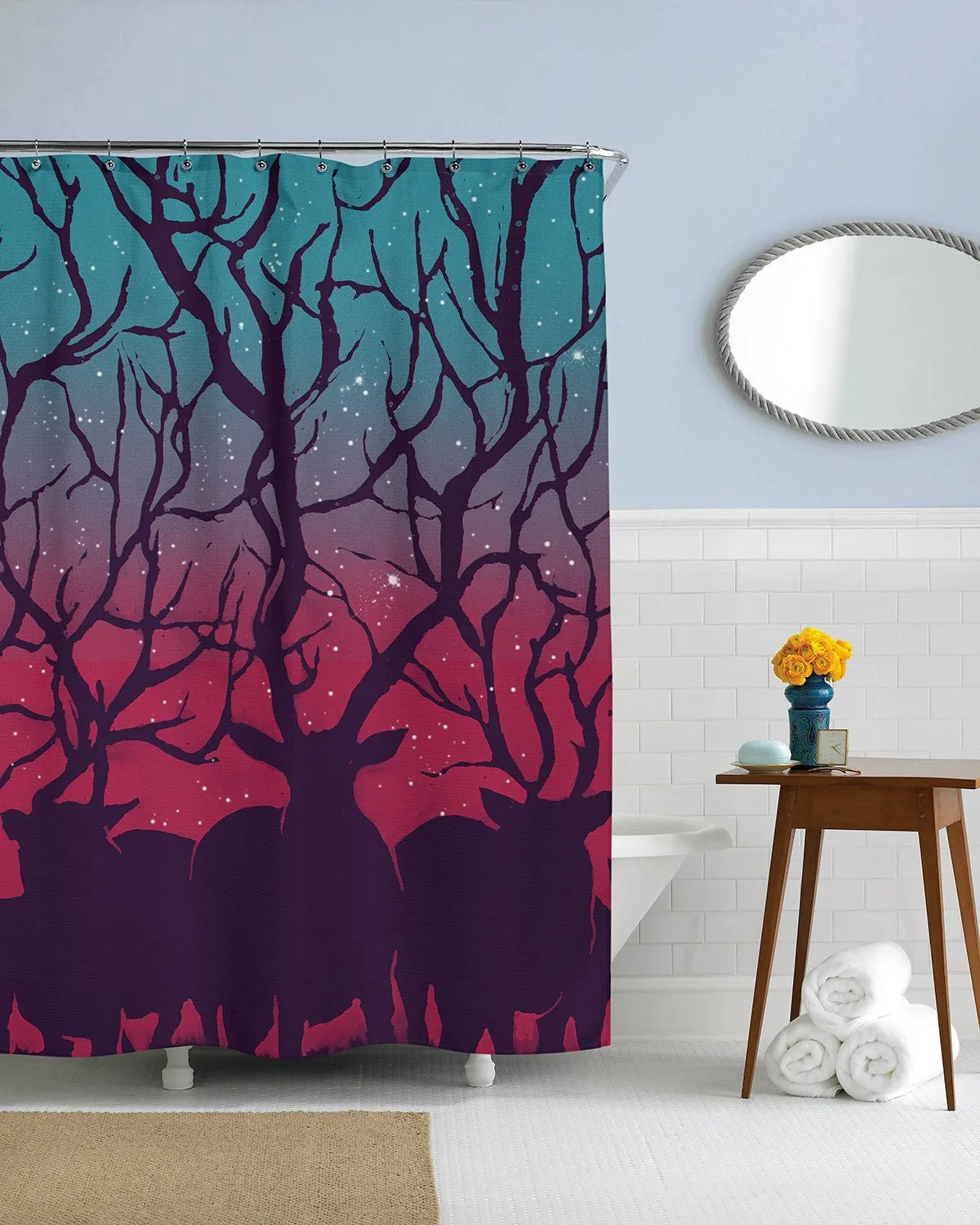 Deer Forest, Deer Shower Curtain