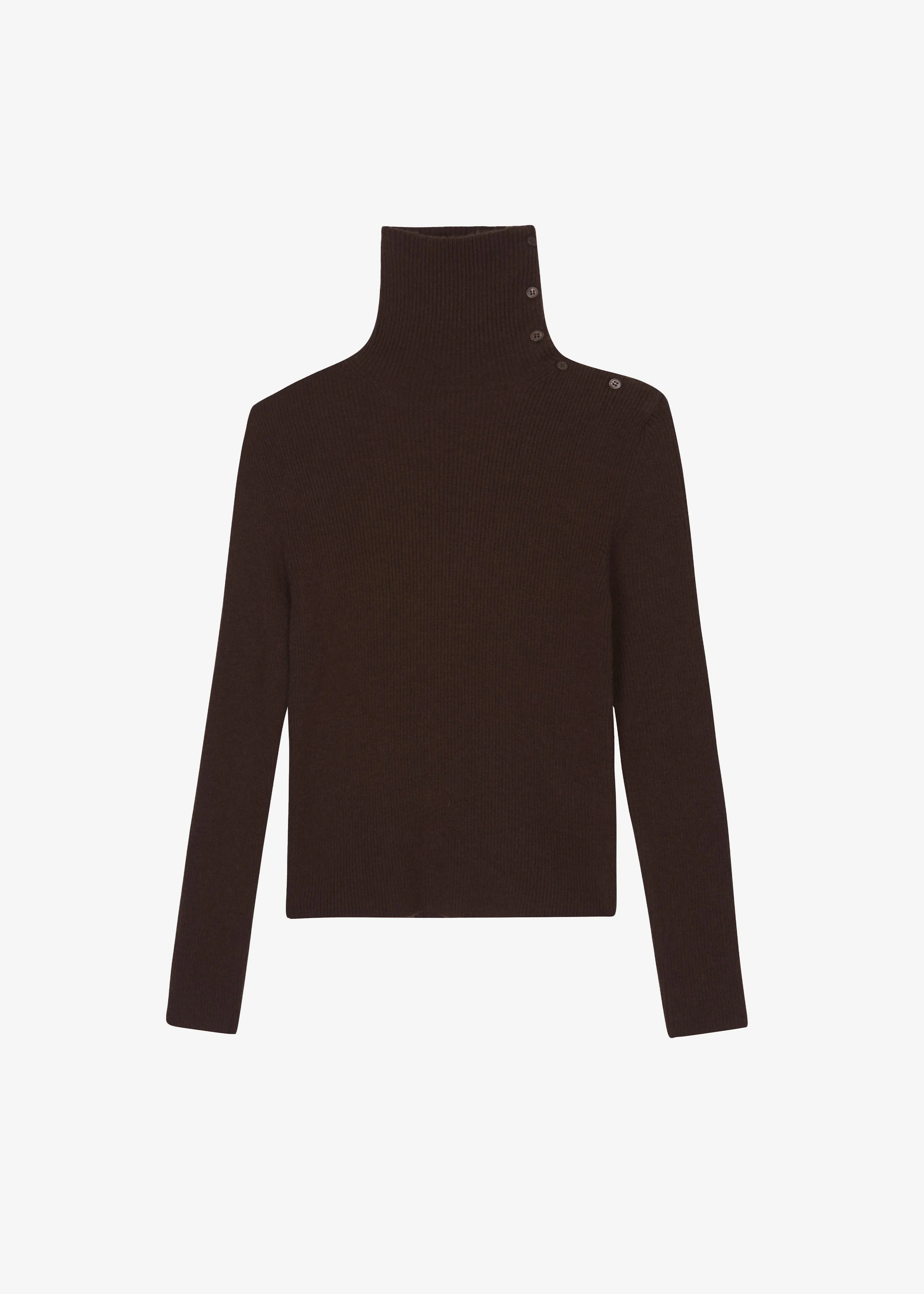 Devar Turtleneck Sweater - Brown