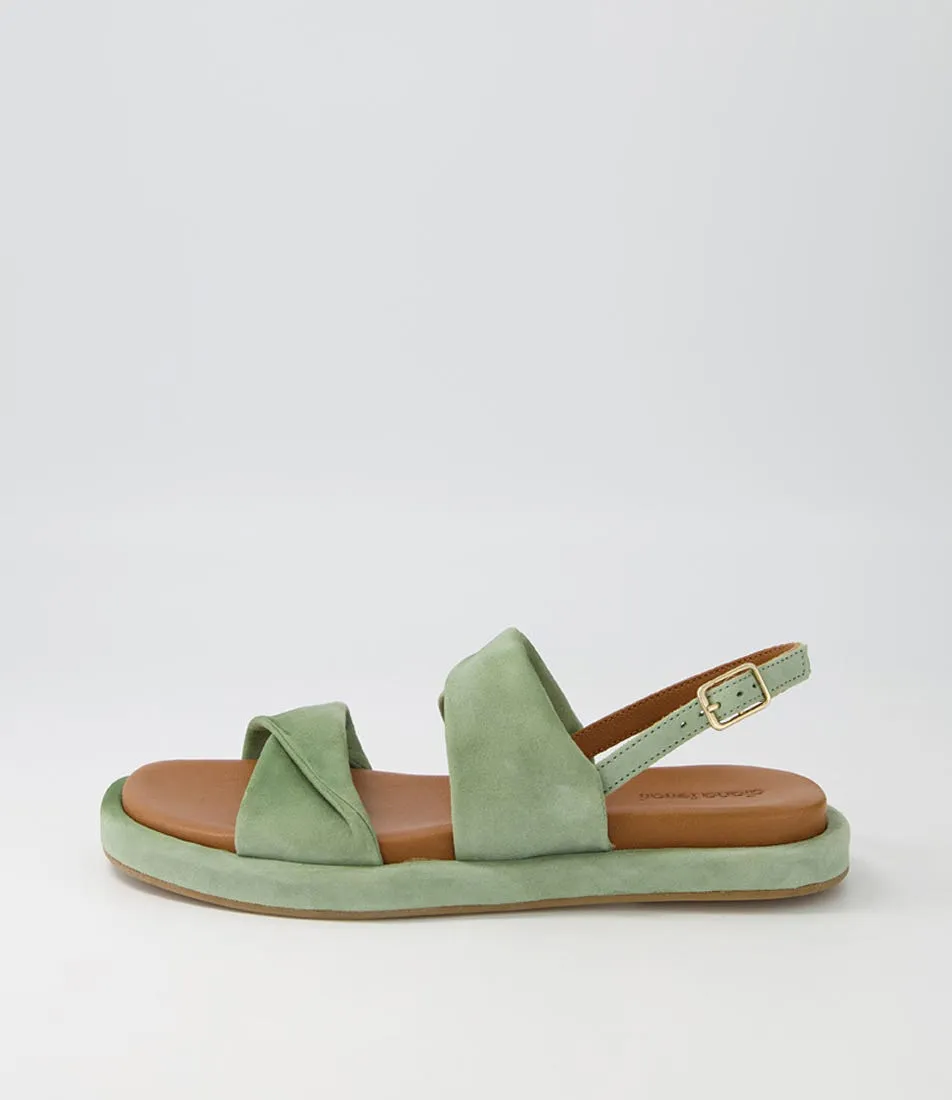 DIANA FERRARI Bloom Seafoam Suede Sandals