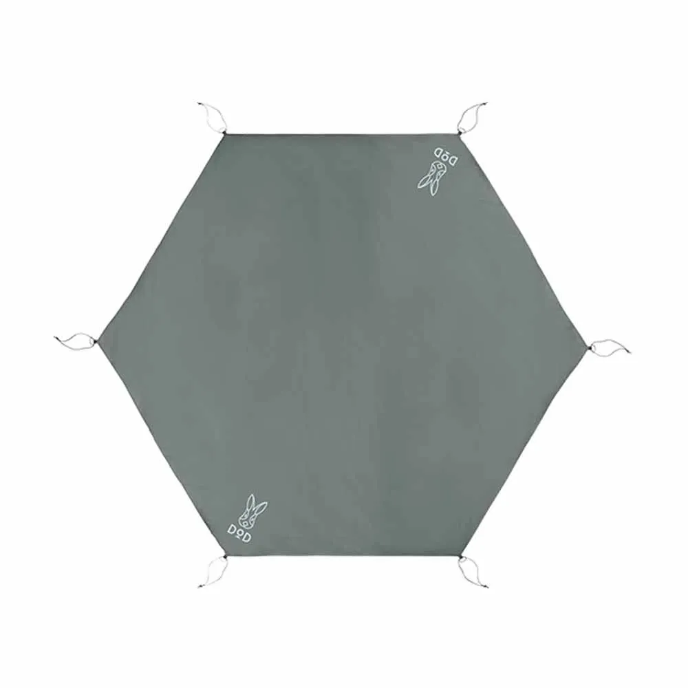 DOD Outdoors Ichi One Pole Tent Medium Ground Sheet - Gray