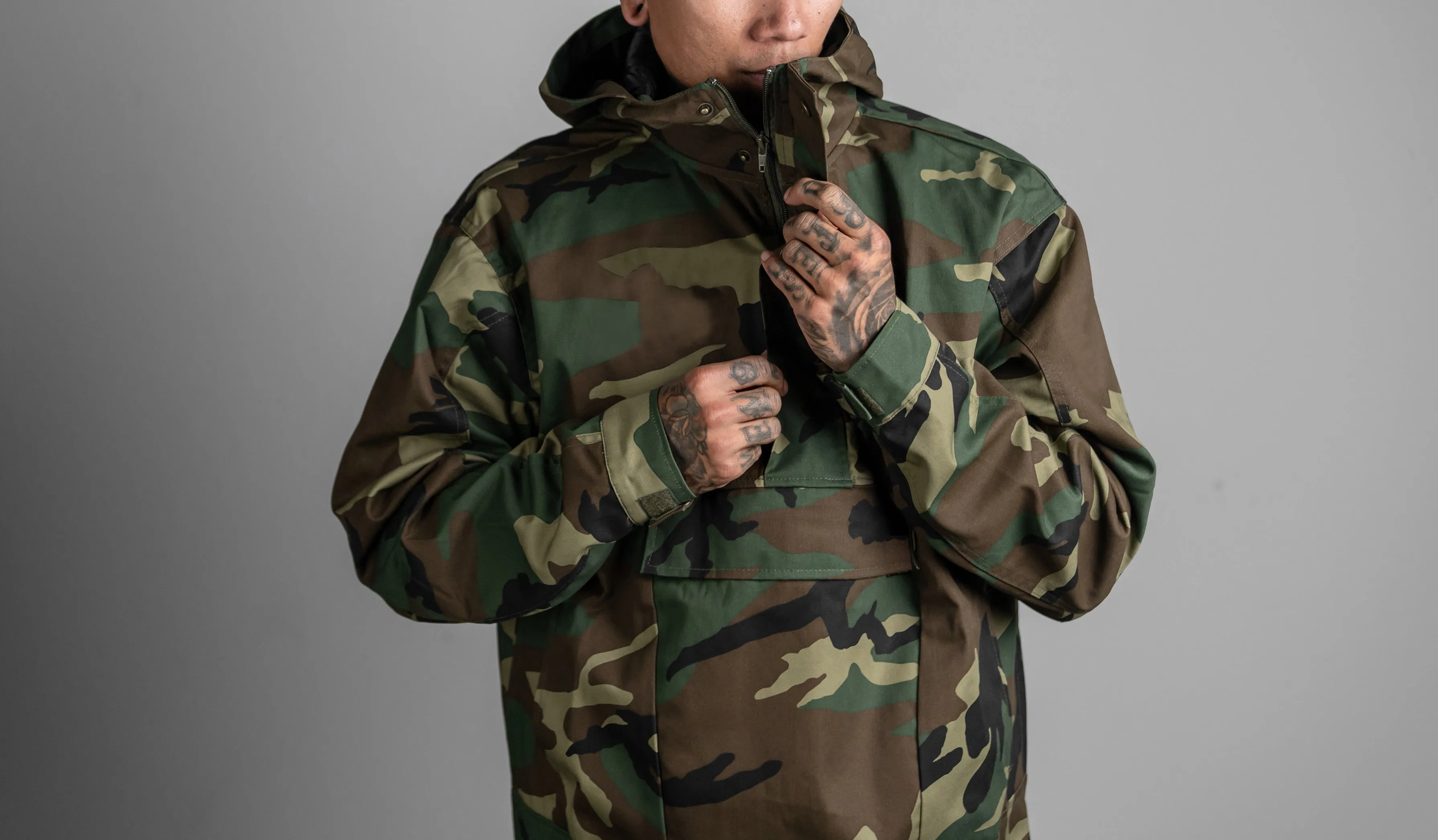 Doodles Anorak Jacket - Camo