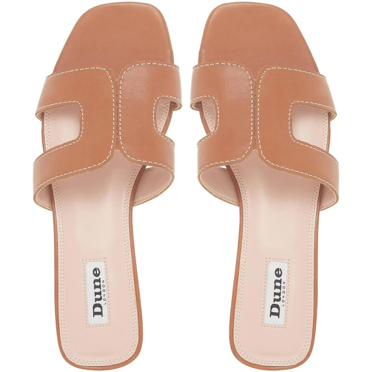 Dune Loupe Sandals Tan