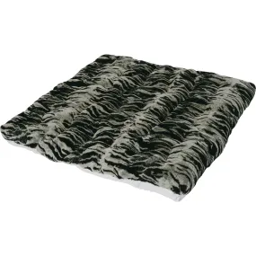 E&E Tiger Faux-Fur Play Mattress, Brown/Black