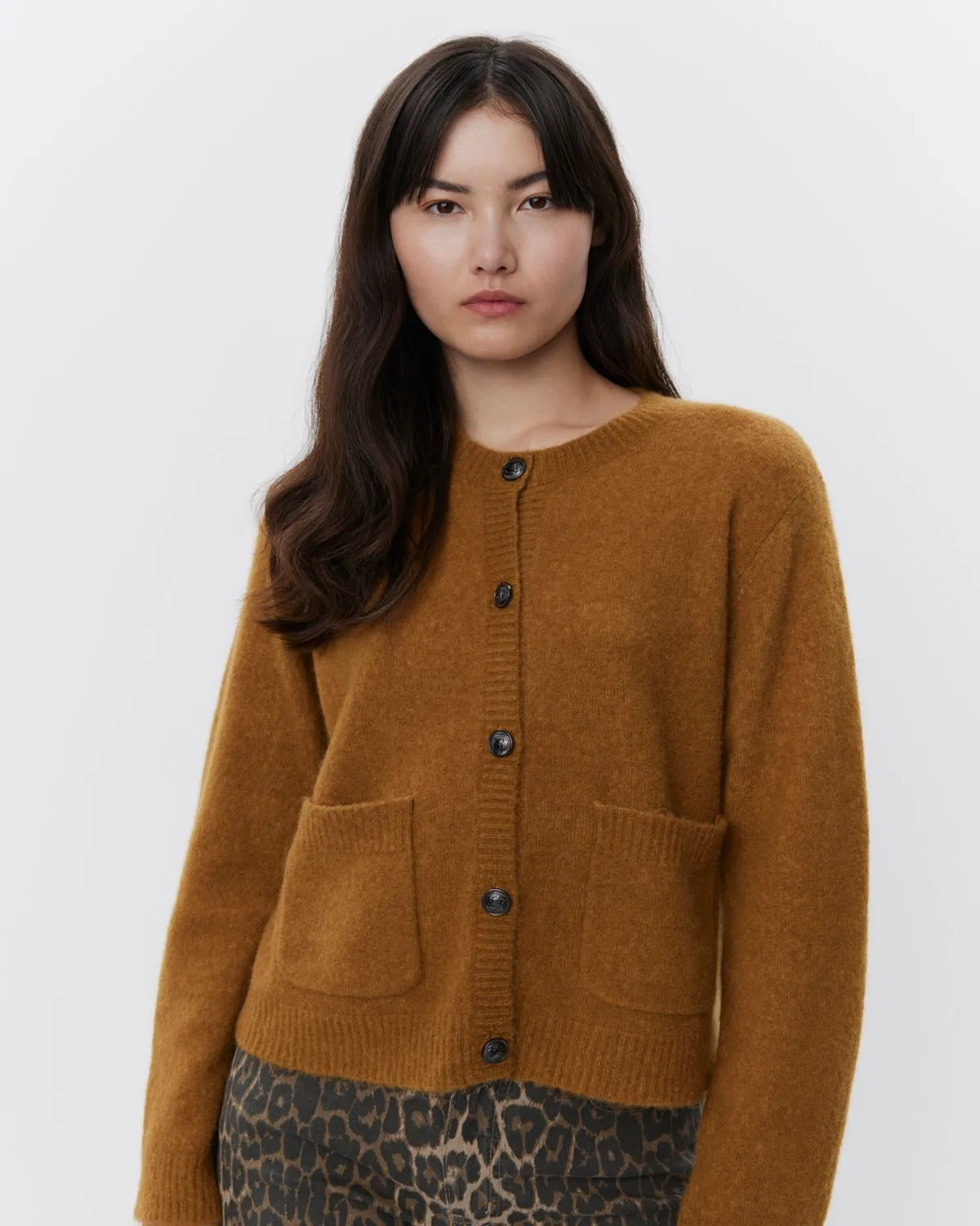 ELICASW CARDIGAN - Mustard