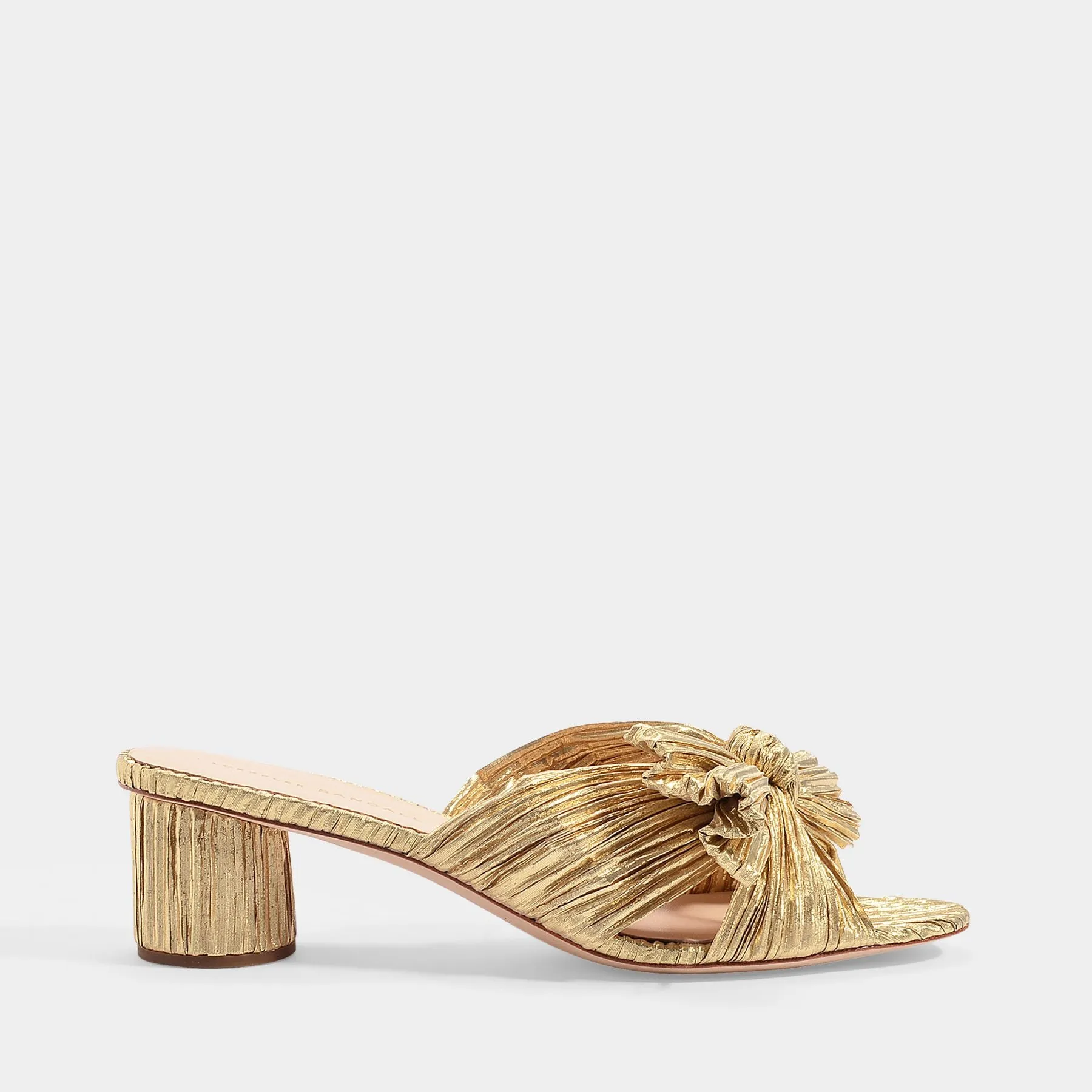 Emilia Sandals in Gold Polyesther