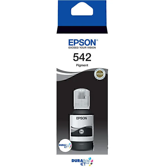 Epson 542 Black Eco Tank Ink Pigment DuraBrite Genuine ET 5800 16600 5150