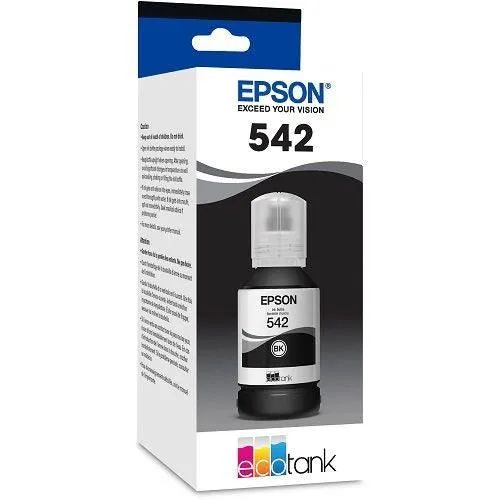 Epson 542 Black Eco Tank Ink Pigment DuraBrite Genuine ET 5800 16600 5150