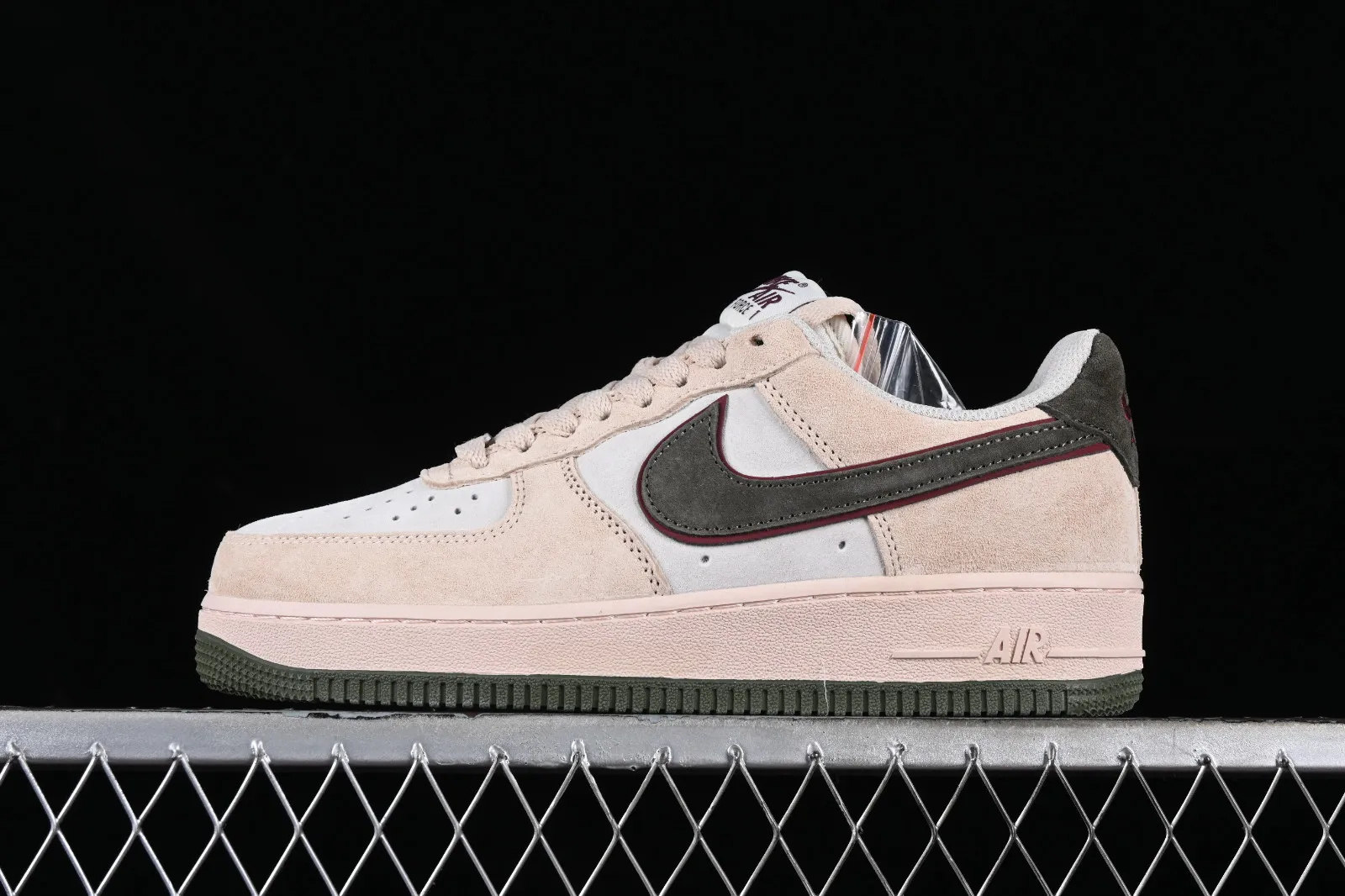 Fat Joe x Nike Air Force 1 07 Low Beige Green Red Suede LF8989-111