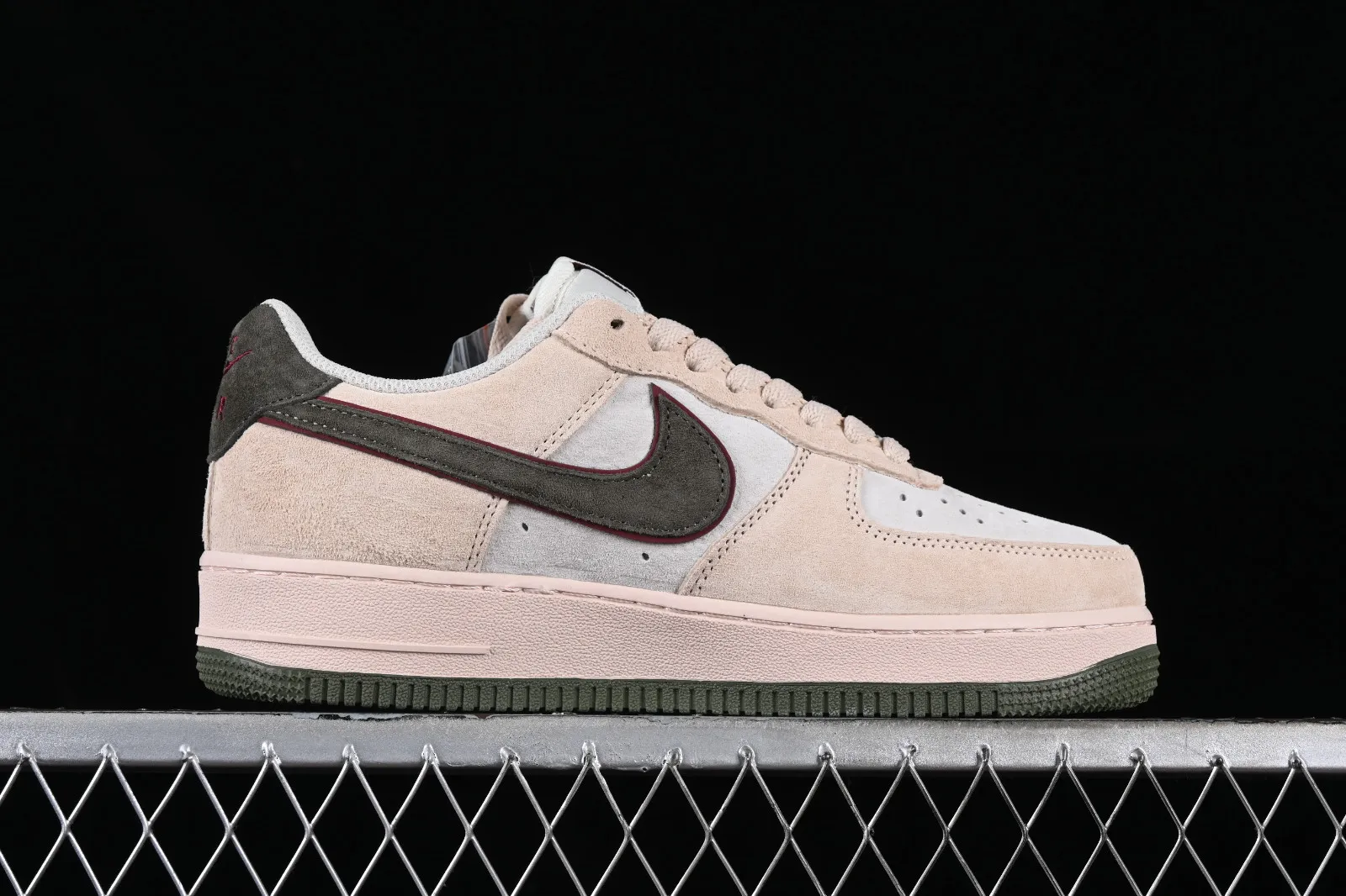 Fat Joe x Nike Air Force 1 07 Low Beige Green Red Suede LF8989-111